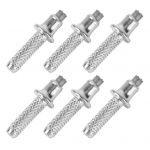 6 tk volframist terasest matkavarda otsad, asendus roostekindlad korrosioonikindlad, tugeva haardega universaalsed jalutuskepi otsad matkakepi otsad 6pcs