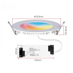 Allvalgusti &otilde;huke h&auml;mardav kohtlamp 6W RGB-muutus, soe jahe jahe valgus t&ouml;&ouml;tamine koos koduga Nutikas elu peol 1PC