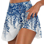 Naiste sportlikud venivad plisseeritud tenniseseelikud Jooksujooga sisemised l&uuml;hikesed p&uuml;ksid elastsed spordigolfi skortsid XL sinine