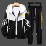 Disainer Spordi&uuml;likonnad Meeste kapuutsiga p&uuml;ksid, 2-osalised sobivad komplektid Meeste riietusr&otilde;ivad, dressid, dressipluusid XXXXL must