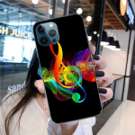 Musical Notes telefoni&uuml;mbris iPhone'i 11 12 13 Pro Max 5s 6s 7 8 Plus X Xr Xs Max Se 2020 13 Mini Case jaoks iphone 11Pro