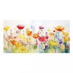 L&otilde;uendiplakat, kaasaegne kunst, v&auml;rviliste lilledega seinakunst, ideaalne kingitus magamistoa elutoa koridori, seinakunst 20x40cm