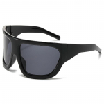 Uued Y2K Punk Suured spordip&auml;ikeseprillid Naistele Meestele Luksusbr&auml;ndi Vintage Pilot Goggle One Piece Outdoor Shades UV400