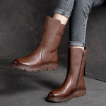 Naiste nahast saapad Palusaapad Talvine soe paks kontsa k&otilde;rge kontsaga moodne s&auml;&auml;re keskosa lumesaapad Naiste kingad 40