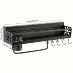 1 tk konksudega v&uuml;rtsiriiul, k&ouml;&ouml;giriiul, seinale kinnitatavad s&ouml;&ouml;gipulgad ja noariiul, torgamatu k&ouml;&ouml;giriistade riidepuu Single Cup must