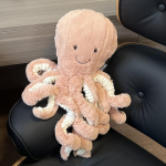 Kaheksajalg Pehme Plush Beebi m&auml;ngunukk 49cm