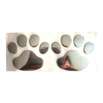 1 lehe autokleebised Loomingulised kleebised K&auml;pa 3D-looma koera kassi jalaj&auml;lgede kleebis