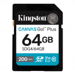 Kingston SD-kaart 170 MB/s lugemine Kiire 128G SD-m&auml;lukaart 64G/256G/512G SDXC Canvas Go Plus UHS-I,C10,U3,V30,4K peegelkaameratele Kaamera SDG3-256GB/512GB 64GB【U3,V30,Read:170MB/s】