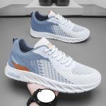 Meeste jooksujalatsid hingavad kootud sporditossud, polsterdus, kerged vabaaja j&otilde;usaali treenerid s&ouml;rkimise tennised 44 valge