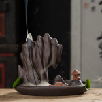 Tagasivoolu viirukip&otilde;leti loominguline keraamiline lauaarvuti dekoratiivne aroomiteraapia pliit tuulekindel viirukihoidja