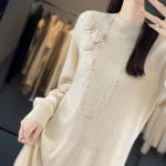 Naiste ka&scaron;miirkleit Qinghe ka&scaron;miir 70% vill 30% ka&scaron;miir naiste s&uuml;gistalvine ka&scaron;miirkleit pehme ja soe XL beež