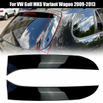 1 paar ABS-ist auto tagaklaasi k&uuml;lgspoiler l&auml;ikiv must VW Golf 6 MK6 Variant universaal 2009-2013 jaoks