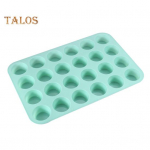 Silikoonist muffinipann 24 tassi mittekleepuv koogivorm minimunahammustuste k&uuml;psetamiseks, k&otilde;rge kuumuskindlusega, kergesti vabastatavad mitmek&uuml;lgsed minikoogivormid A