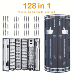 128 &uuml;hes t&auml;ppiskruvikeerajate komplekt &ndash; mitmeotstarbeline k&auml;sitsi parandamise t&ouml;&ouml;riist kroom-vanaadiumiga kaetud terasest 128 in 1