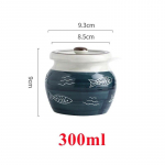 300/600 ml Family Creative keraamiline maitseainepurk lusika ja kaanega K&ouml;&ouml;k Sool K&ouml;&ouml;mne Suhkur V&uuml;rtsmaitseainete s&auml;ilitusn&otilde;ud