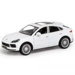 1/24 Porsche Cayenne S Valualumi Sulamist Automudeli M&auml;nguasi Maastur Tagasit&otilde;mbemehhanism 6 Avanevat Ust Heli Valgus Maastiku Metallist S&otilde;iduki M&auml;nguasjad Lastele Kingitus valge