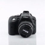 Pehme silikoonist armor kaamera korpus Nikon D5300 kummist kaitsekatte jaoks must