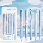 4/5/6/7tk Fashion Geelpliiats Simplicity Korea &uuml;hev&auml;rviline seeria kirjatarvete geelpliiats 0,5 mm musta tindiga v&auml;ljal&otilde;igete albumi pliiats Armsad kirjutustarbed 5pcs