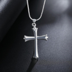 925 Sterling Risti ripatsiga kaelakee pulmav&otilde;lu ehted 40cm