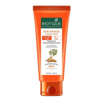 Biotique Bio Sandalwood p&auml;ikesekaitsekreem Ultra rahustav n&auml;okreem, SPF 50+ &otilde;iglane ja niisutatud| Veekindel| K&otilde;igile nahat&uuml;&uuml;pidele| 50 ml