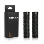 Jalgratta k&auml;epidemed Ergonoomilised libisemisvastased amortisaatorid, &uuml;hepoolne lukustusr&otilde;ngas Maastikuratta juhtraua k&auml;epidemed kummist MTB tarvikud must