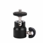 Mini 1/4 360 p&ouml;&ouml;rleva kuulpeaga kruviga statiiv Dslr kuulpeaga alus kaamera jaoks must