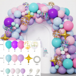 T&auml;htede v&auml;rvi &otilde;hupall Garland Arch Kit vikerkaare pulma s&uuml;nnip&auml;evapeo sisekujundus lastele Baby Shower s&uuml;nnip&auml;eva lateks &otilde;hupallid