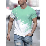 Stiilne meeste graafiline T-s&auml;rk &ndash; mugav, hingav, l&uuml;hikeste varrukatega s&auml;rk igap&auml;evasteks suvetegevusteks &ndash; vabaaja, moodne ja mitmek&uuml;lgne meeste s&auml;rk M