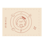 Silikoonist s&otilde;tkumismatt libisemiskindel suur paksendatud rullitainas 40x50cm beež