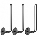 3 tk Pesapallim&uuml;tsi hoiuraamid Seina l&auml;bitav pikk konks Suurep&auml;rane kandev&otilde;ime Libisemisvastane L-kujuline roostevastane m&uuml;tsialus v&otilde;tmehoidja vihmavarjukoti hoidik must