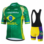 Brasiilia Meeskond Suvine Meeskonna Jalgrattas&auml;rgi Komplekt Ciclismo R&otilde;ivad MTB Rattar&otilde;ivad &Uuml;htne Maillot Ropa Ciclismo Jalgrattakost&uuml;&uuml;m Mees XXS