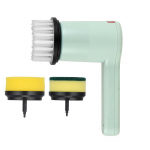 Uus elektriline tsentrifuugiga puhastushari multifunktsionaalne majapidamishari traat k&ouml;&ouml;gi-WC pott ja kingad k&auml;eshoitav 2 Head valge