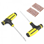 Autorehviparandust&ouml;&ouml;riist Rehviparanduskomplekt Naastrite t&ouml;&ouml;riistakomplekt Auto Bike Tubeless Rehvi rehvi punktsioonikork Garaažit&ouml;&ouml;riistad koos hoiukotiga h&otilde;be