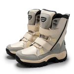 Naiste talvised soojad lumesaapad, libisemiskindlad veekindlad s&auml;&auml;re keskosa paeltega pahkluu saapad jalatsid Kunstkarusnahast vooder Naiste matkasaapad v&auml;ljas 36 must
