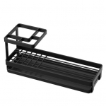 Hambaharjahoidja Hoiuhoidik Smooth Edge Burr-Free Countertop Organizer loputustops Hambapasta hoiustamishoidik must