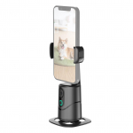 AI automaatne n&auml;oj&auml;lgimine Gimbal 360 kraadi Automaatne j&auml;lgimine Telefoni hoidik Nutikas Selfie Robot Operaator Žest must