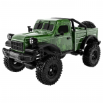 4WD RC auto elektriline simulatsioon ronimine roomik 2.4G puldiga maastiku pikap s&otilde;iduki mudel m&auml;nguasjad lastele roheline