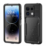 IP68 360&deg; Luksuslik Veekindel &Uuml;mbris Xiaomi Redmi Note 13 12 Pro 5G jaoks Tolmukindel ja Kukkumiskindel Kate Redmi Note 13 Pro 5G jaoks Kate Redmi Note 13 Pro 5G must