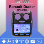 Android Carplay autoraadio Renault Duster 2015-2020 multimeediumipleieri peakomplekti stereo-GPS-i navigatsioonis&uuml;steemi jaoks BT WIFI 2+32GB 1+16GB