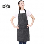 Kahe taskuga rinnap&otilde;lled naistele, meestele, peakokk, kuumakindel reguleeritav lips, suured taskud, k&ouml;&ouml;gip&otilde;ll must