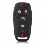 Kaugjuhtimispuldi v&otilde;tme&uuml;mbrise kate silikoonist kestaga puldikaitse Ford Fusion Mustang F-150 Explorer jaoks Ford Mondeo Edge Lincoln 2015-2019 jaoks must