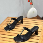 Mood Prantsuse K&otilde;rge Kontsaga V&auml;lisjalatsid Sandaalid Naised 2024 Suvi Mitmek&uuml;lgsed Paksu Kontsaga Kandiline Nina Avatud Varvas Must Seksikas Zapatos Mujer 34