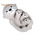 4 tk saarmakujulised ujuvad vannim&auml;nguasjad lastele Harivad interaktiivsed pehmed pigistatavad vannim&auml;nguasjad, mittepoorse disainiga ohutud v&auml;ikelaste vannim&auml;nguasjad 1 Set