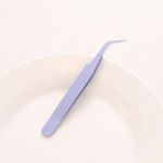 DIY v&auml;rvi terav k&uuml;&uuml;narnuki klamber macaron roosa ripsmed k&auml;sitsi valmistatud k&auml;sitsi konto pintsetid roostevabast terasest pintsetid Pointy must