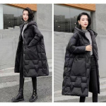 Taskuga &Uuml;lisuur Sulemantel S&uuml;gis Talv Naiste Soe Paks Valge Pardi Sulejakk Naiste Pikk Kapuutsiga Parka Puhvjope &Uuml;ler&otilde;ivad One Size must