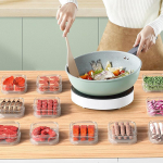 K&uuml;lmkapp Toidu hoiukonteinerid K&ouml;&ouml;gitoidu suletud kr&otilde;psukonteinerid Toidu s&auml;ilituskonteinerid V&auml;rske kast k&ouml;&ouml;gis korraldaja