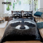 Pesukaru tekikott Armas loomateemaline voodipesukomplekt Nature Owl lohukott Wildlife Style King Size pol&uuml;estrist tekikate 155x215cm 3pcs