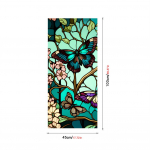 Butterfly vitraažakna kile UV-kiirgust blokeeriv mittekleepuv privaatsusakna kile aknakleebised staatilised klambrid 45*100cm