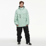 Naiste ja meeste 2-osaline suusakost&uuml;&uuml;m kapuutsiga suusajope ja p&uuml;kste komplektid veekindel tuulekindel lumelaua&uuml;likond, soojustatud soe talvine suusakost&uuml;&uuml;m M