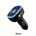 100W 6 pordiga autolaadija 4 USB+2 PD kiirlaadimine QC3.0 USB C autotelefoni laadija C-t&uuml;&uuml;pi adapter autos iPhone'ile Samsungile Huawei'le Xiaomi'le